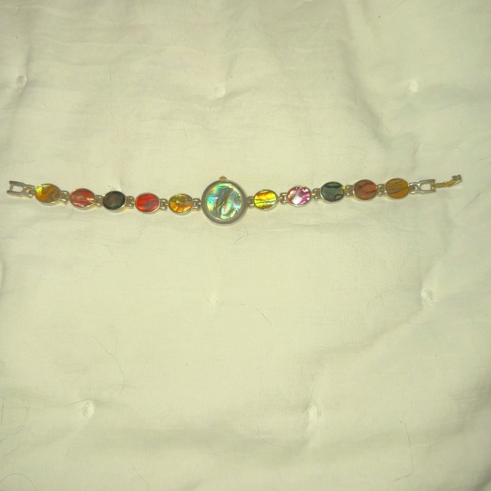 Multicolor Gemstone Bracelet Vintage Antique